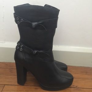 New Harley Davidson, Mid-Calf, Heeled Boots